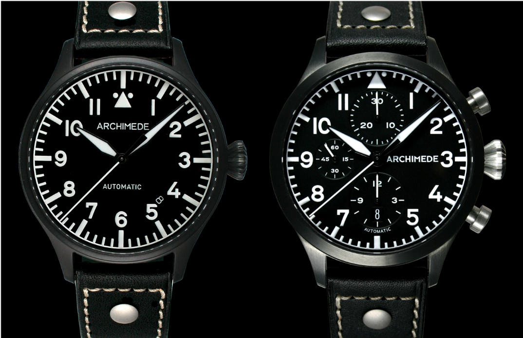 Archimede Black Pilot PVD watches on eBay