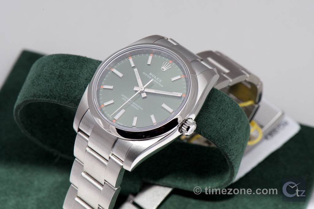 Oyster Perpetual 39mm green dial 