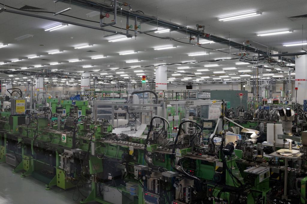 A Seiko factory is vast and full of machines.